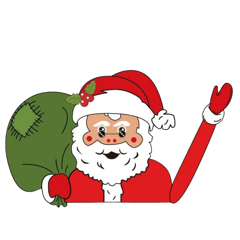 Scheibenwischer-Aufkleber mit Weihnachtsmotiven