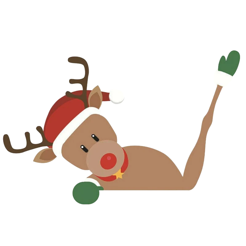 Scheibenwischer-Aufkleber mit Weihnachtsmotiven