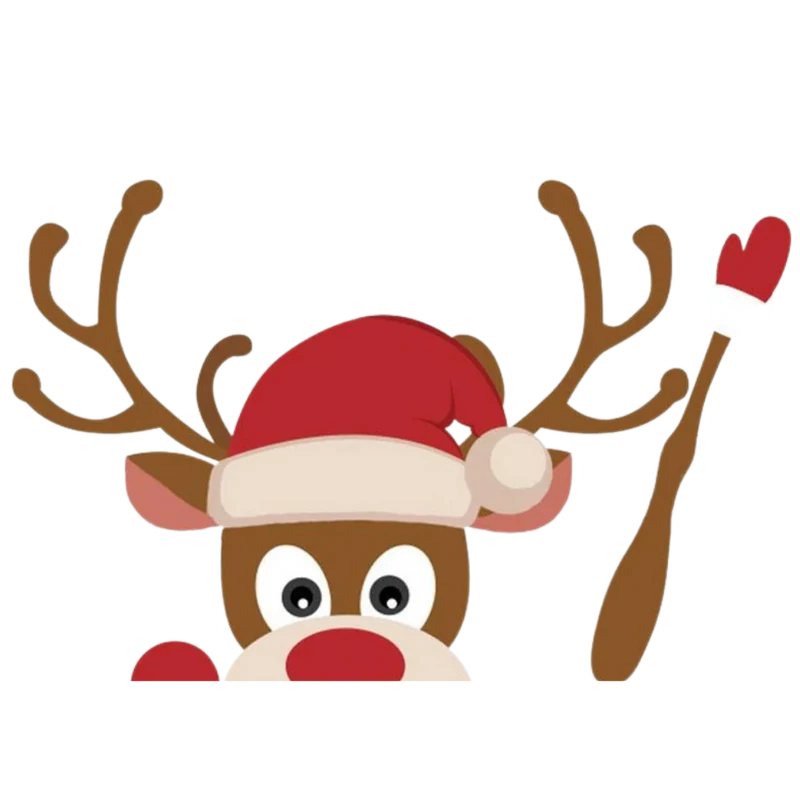 Scheibenwischer-Aufkleber mit Weihnachtsmotiven