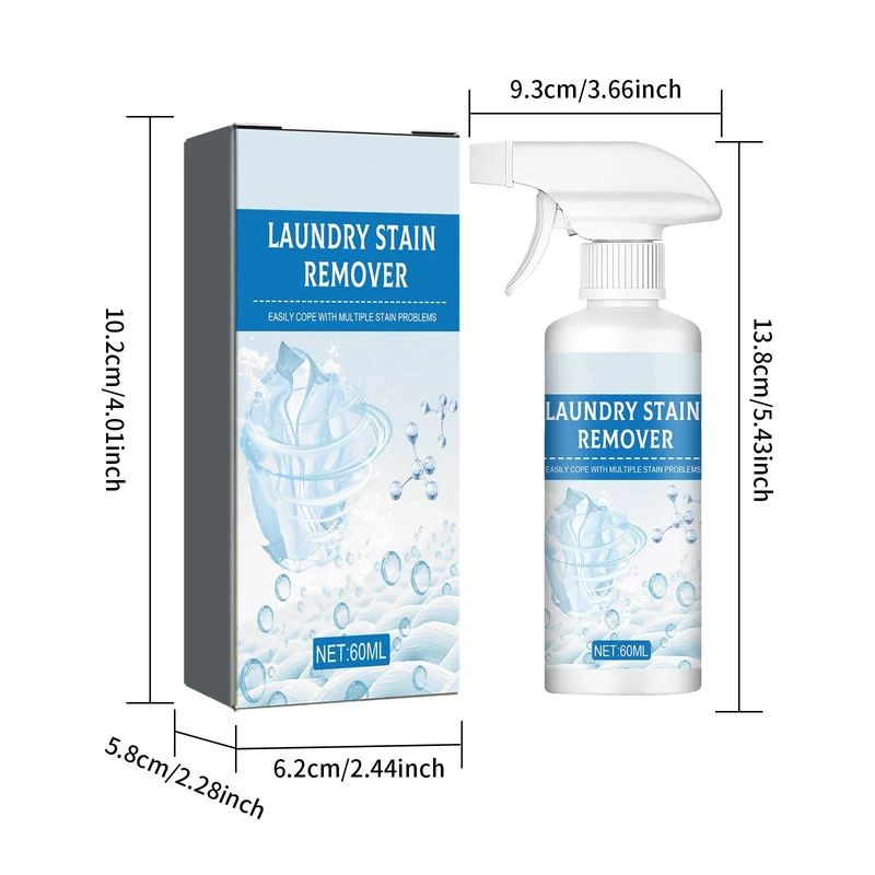 1+1 GRATIS | PowerStain™ | Flecken-Spray 60ml – Sofortige Fleckenentfernung für Kleidung, Fett & Schweiß