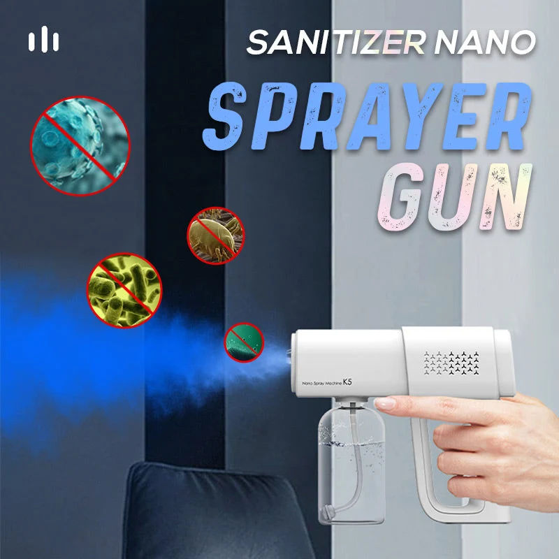 50% RABATT | GermBlaster™ | Desinfektions Sprühgerät – Kabellos, 300ml Tank & Nano Nebel Reinigung