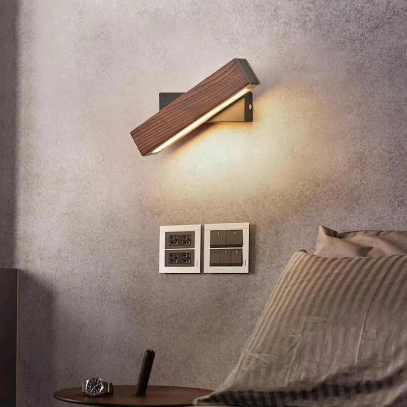 Skanto | Drehbare Holz-LED-Wandlampe - Jasper