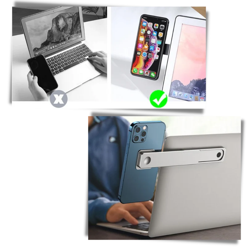 Verstellbarer vielseitiger Handyhalter für Laptop