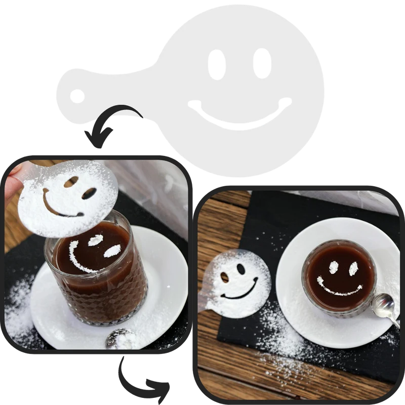 Kaffee-Schablonen (16 Stk.)