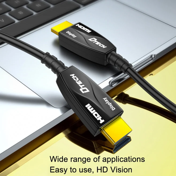 Skanto | DTECH HDMI 2.0 Version Glasfaserkabel 4K 60Hz Großbild-TV-Engineering-Verkabelung, Länge: 10m