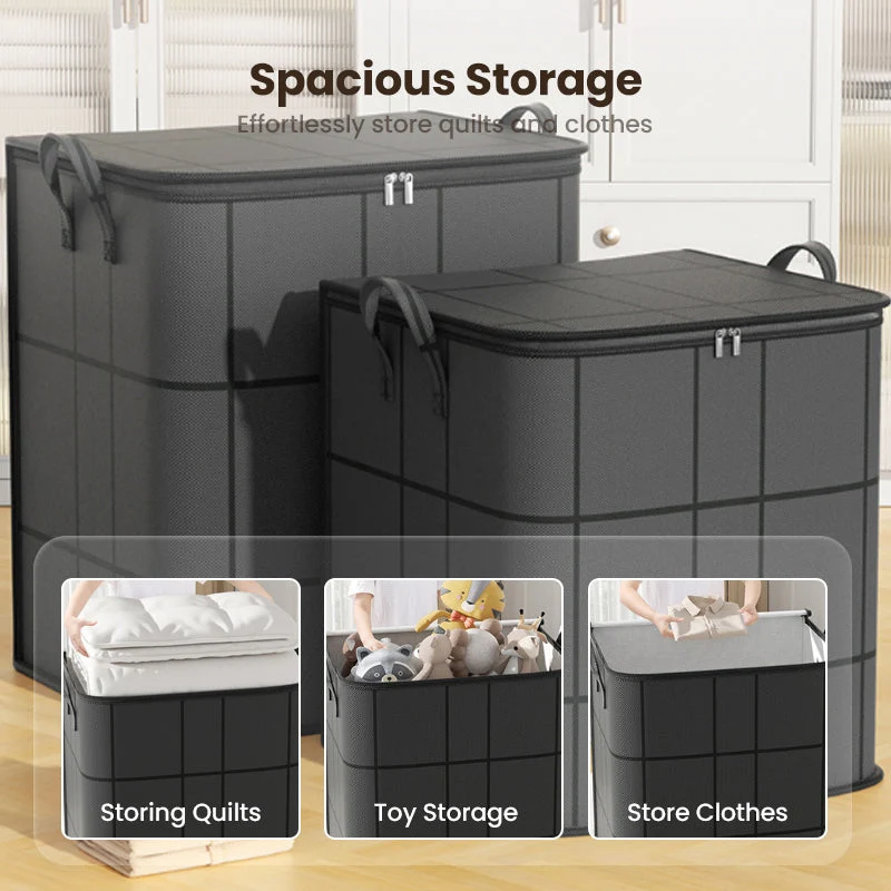 SpaceSaver™ | Aufbewahrungstasche – Extra groß, robust & faltbar für Kleidung, Decken & Kissen
