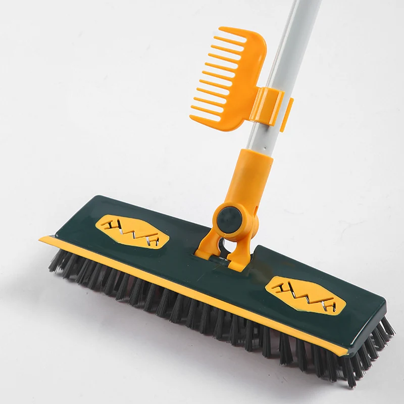 ScrubaEase™ | Bodenreiniger mit Teleskopgriff – 180° Drehkopf & Abzieher für streifenfreie Reinigung