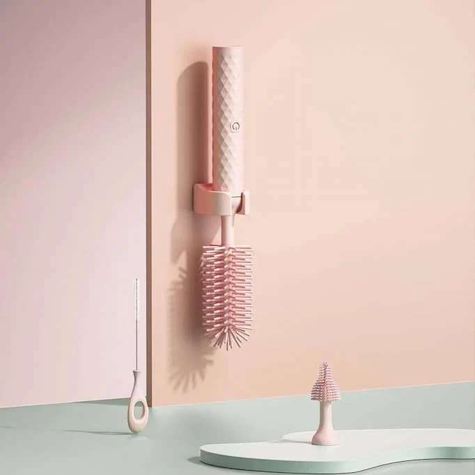 CleanEase360™ | Müheloses 360° rotierendes Babyflaschen-Reinigungssystem