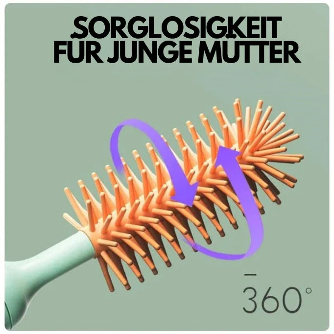 CleanEase360™ | Müheloses 360° rotierendes Babyflaschen-Reinigungssystem