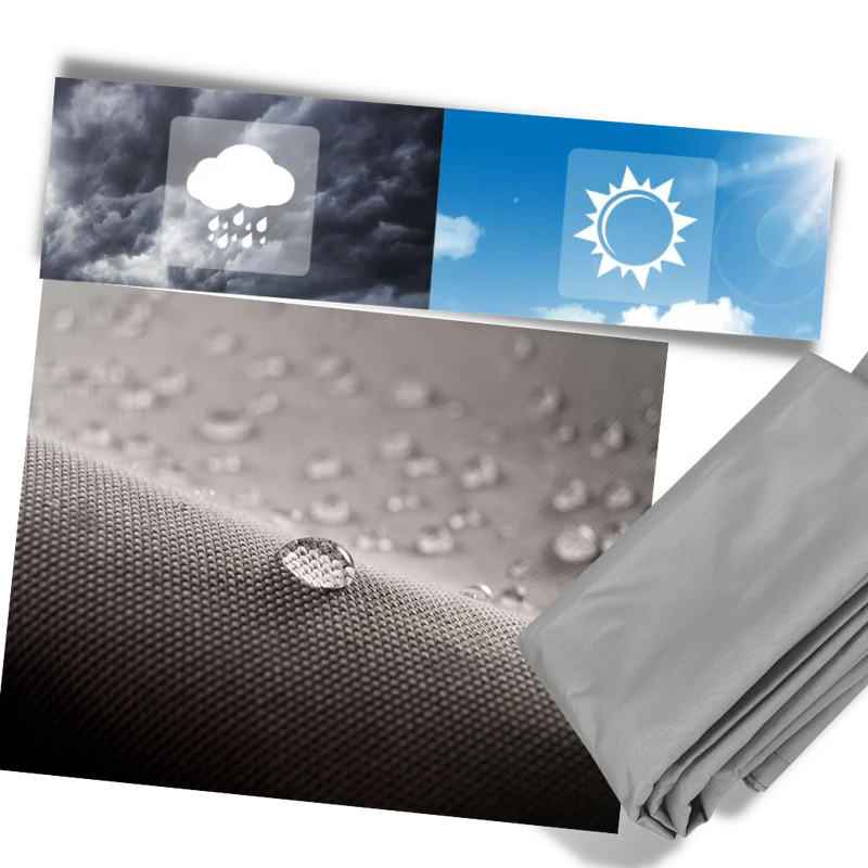 Wetterfestes rechteckiges Sonnensegel