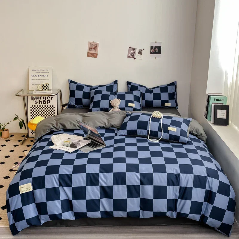 Skanto | KaroSleep | Komplettes Bettwäsche-Set mit Kissenbezug