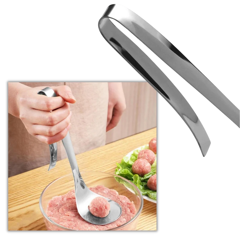Edelstahl-Fleischbällchenlöffel