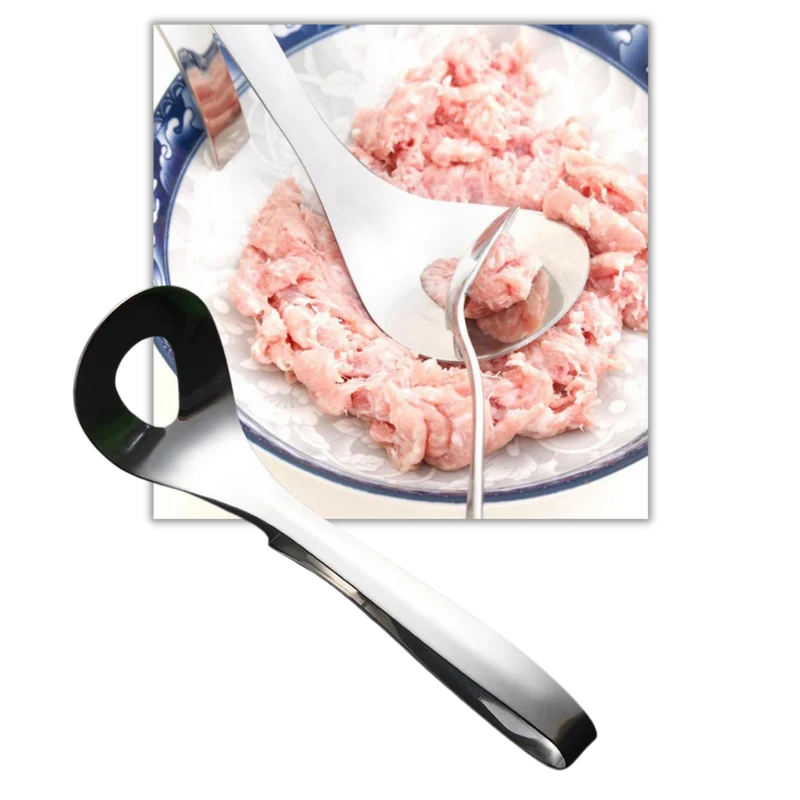 Edelstahl-Fleischbällchenlöffel