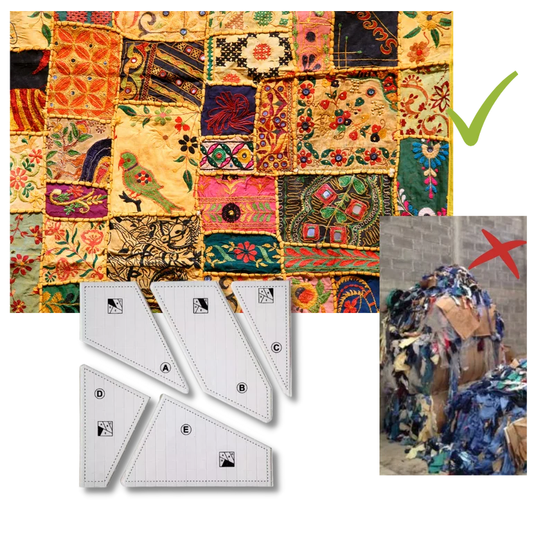 Kreative Quilt-Schablone
