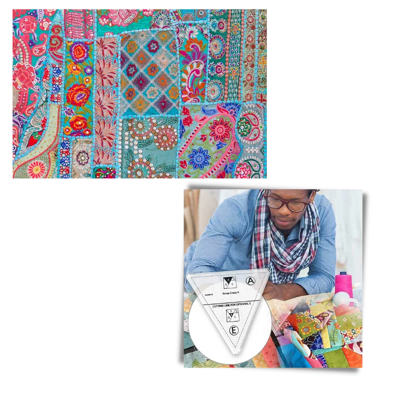Kreative Quilt-Schablone