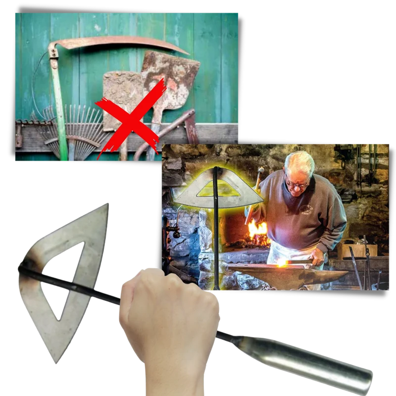Hand-Hohlhacke aus Stahl