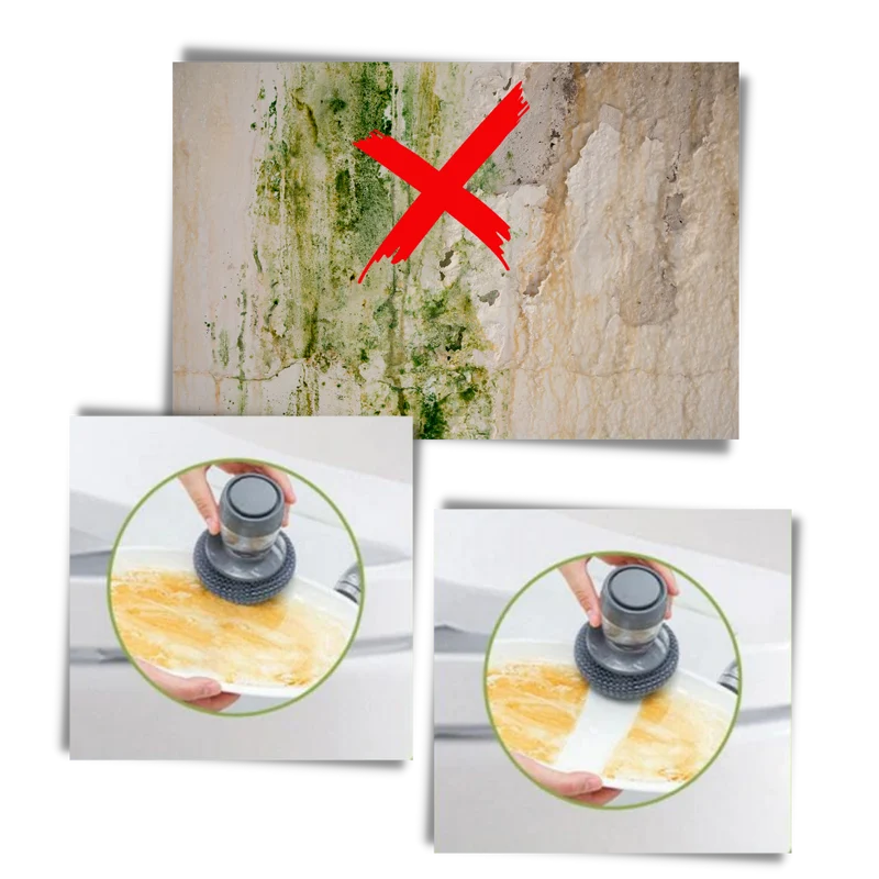 Handbürste mit Seifenspender für die Küche