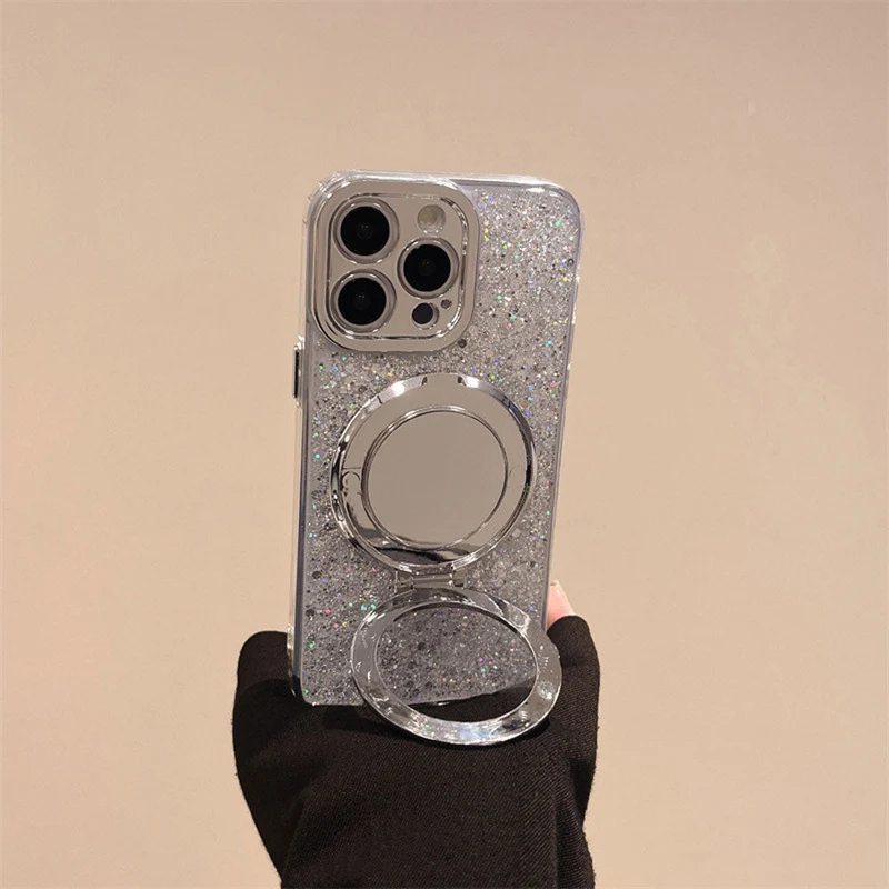 Skanto | Silber Glitzer Spiegel MagSafe