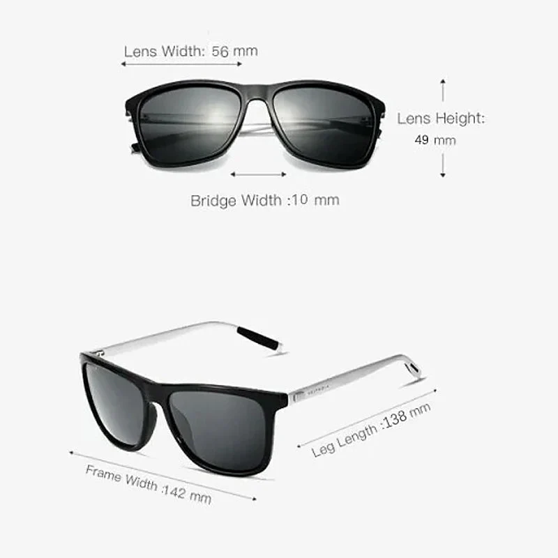 Skanto | Polarisierte Sonnenbrille mit Aluminium-Magnesium-Rahmen