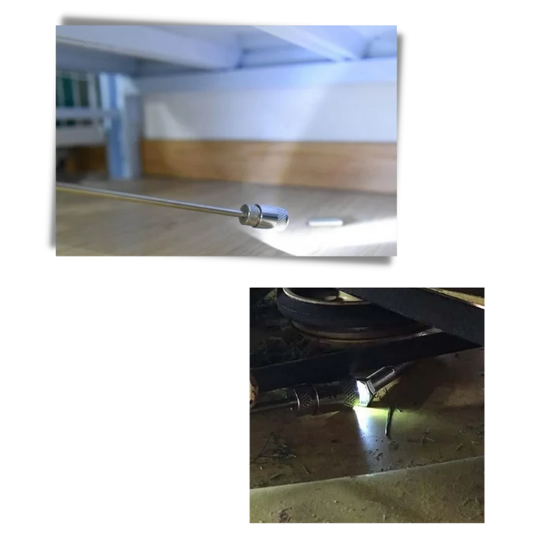 Ausziehbares magnetisches Greifwerkzeug mit LED