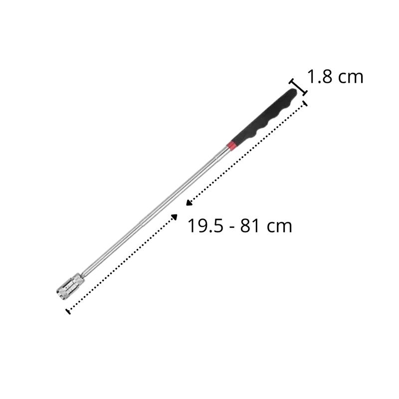 Ausziehbares magnetisches Greifwerkzeug mit LED