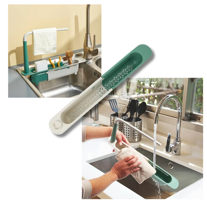 Ausziehbarer Spülbecken-Ablageständer
