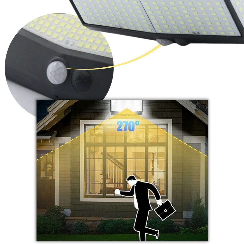 Outdoor 468 LED Solarleuchte
