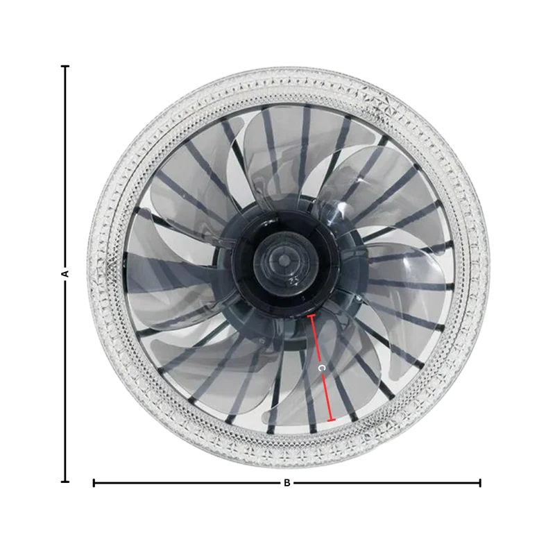 Ästhetischer Deckenventilator mit Fernbedienung