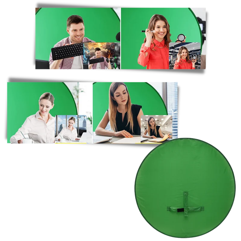 Faltbarer Green Screen für Stuhl
