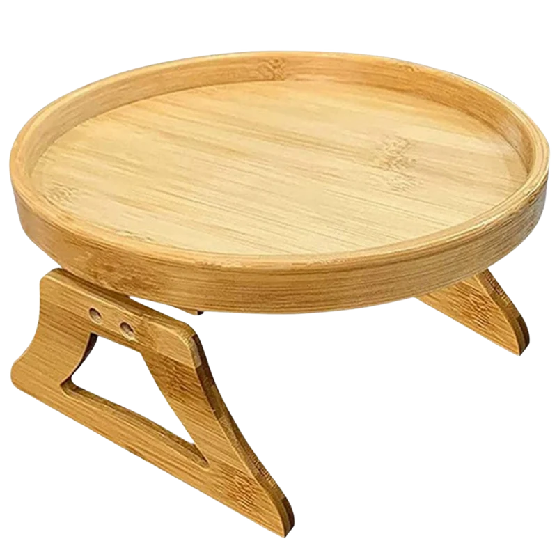 Klappbarer Armlehnentisch aus Holz
