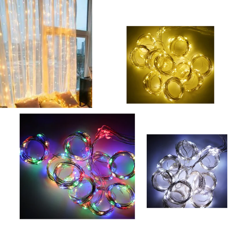 Lichterkette Vorhang mit Fernbedienung