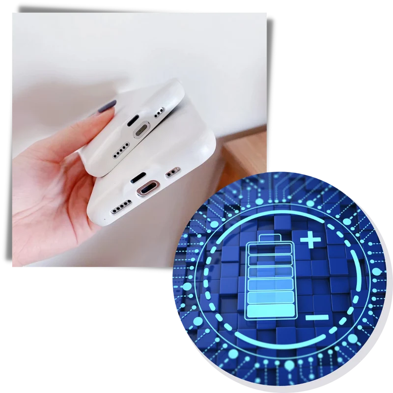 Handyhülle mit LED-Ringlicht