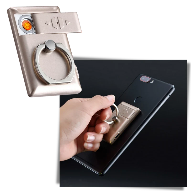 Handyring mit Feuerzeug