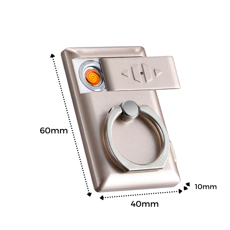 Handyring mit Feuerzeug