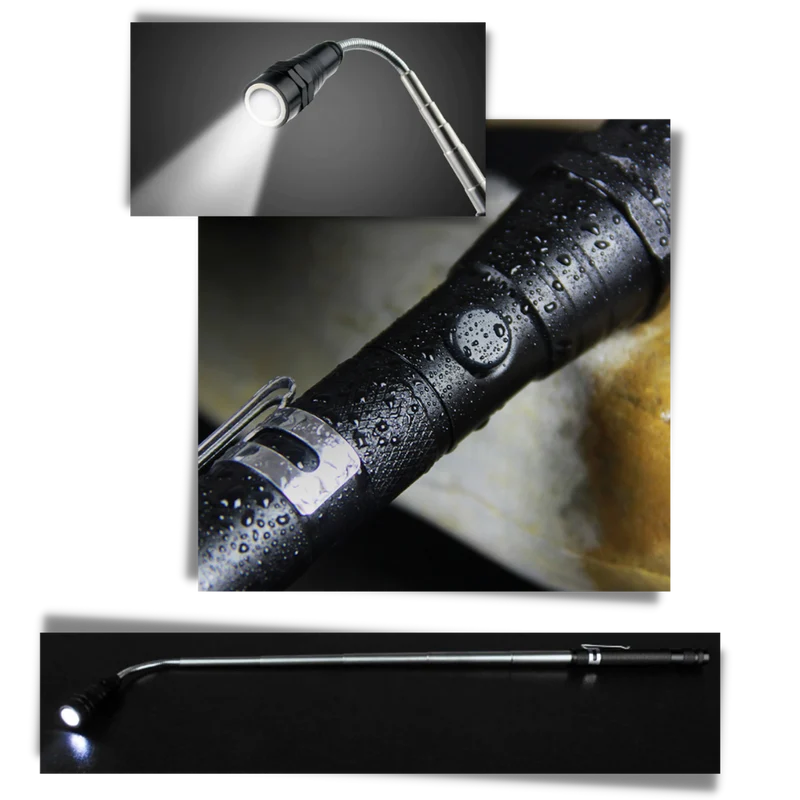 Teleskop-Magnet-LED-Taschenlampe