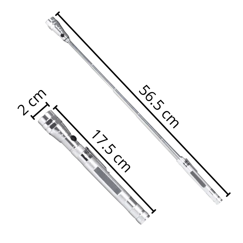 Teleskop-Magnet-LED-Taschenlampe