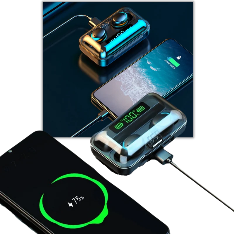 Bluetooth-Kopfhörer mit Ladecase