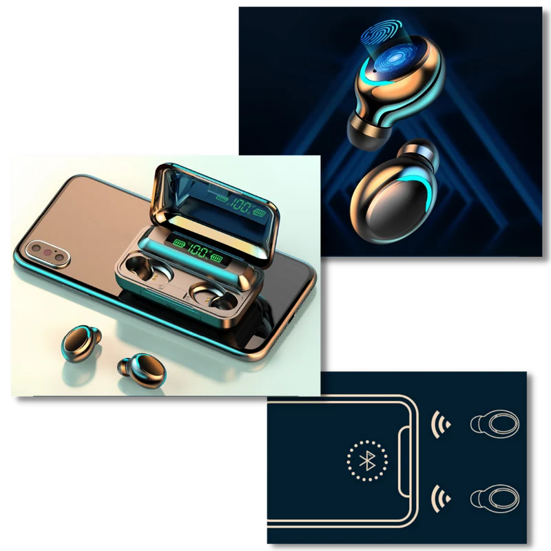 Bluetooth-Kopfhörer mit Ladecase