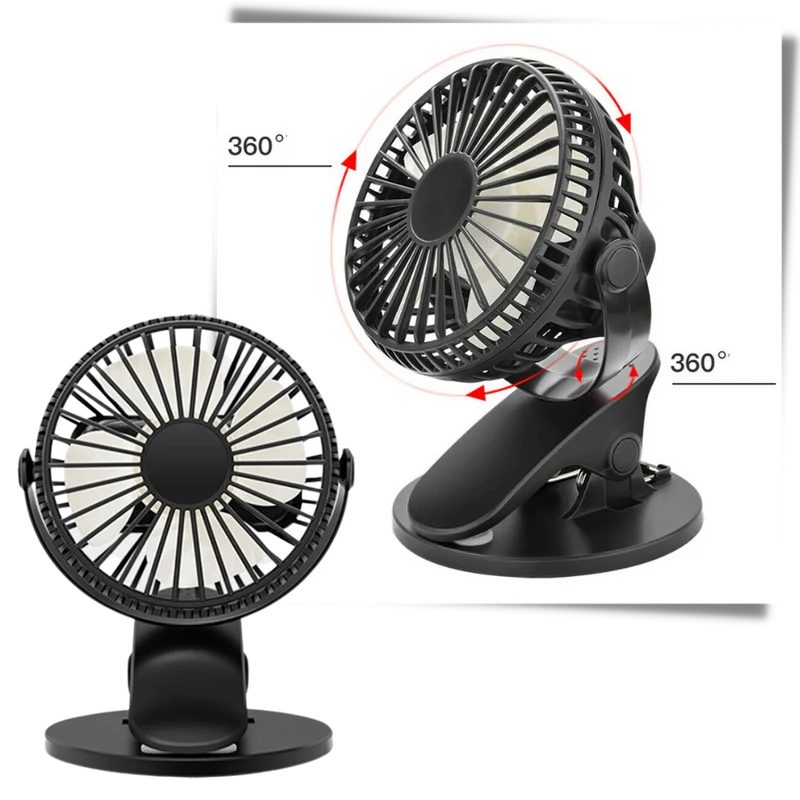 Tragbarer wiederaufladbarer USB-Ventilator