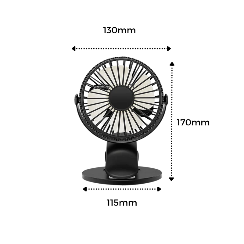 Tragbarer wiederaufladbarer USB-Ventilator