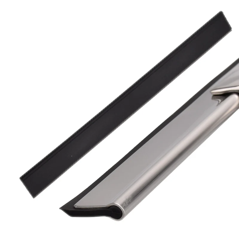 CrystalSwipe™ | Profi-Duschwischer aus Edelstahl – Streifenfreie Glasreinigung ohne Bohren