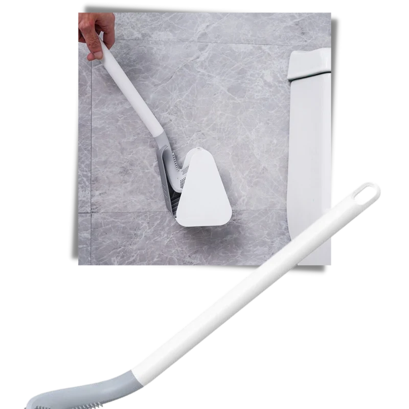 Toilettenbürste mit langem Griff und Wandhalterung