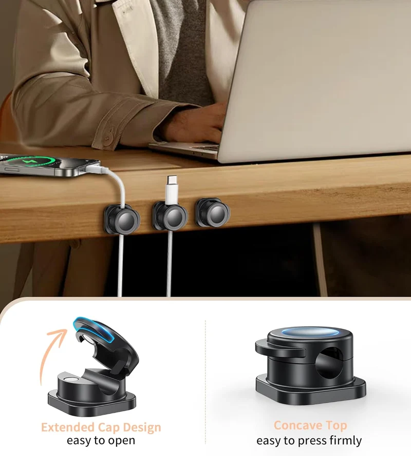 6+6 GRATIS | MagClip™ | Magnetische Kabelordnung für einen aufgeräumten Arbeitsplatz in Sekunden