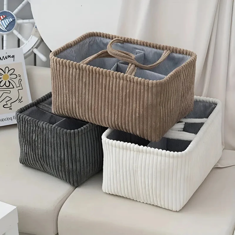OrderEase MultiBox™ | Aufbewahrungskorb aus Polyester mit Fächern
