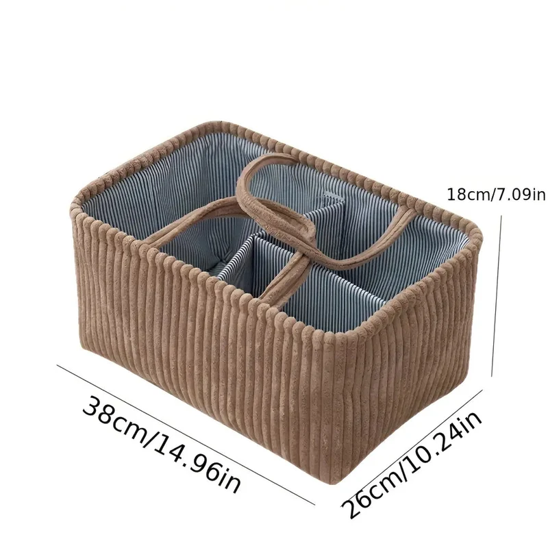OrderEase MultiBox™ | Aufbewahrungskorb aus Polyester mit Fächern