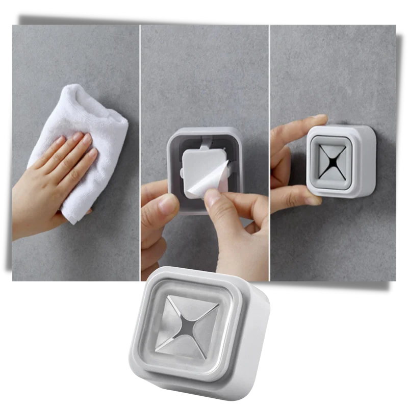 Packung mit 3 selbstklebenden Handtuchhaltern