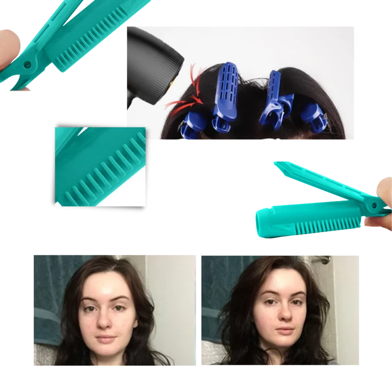 Packung mit 4 Haarspangen für sofortiges Volumen