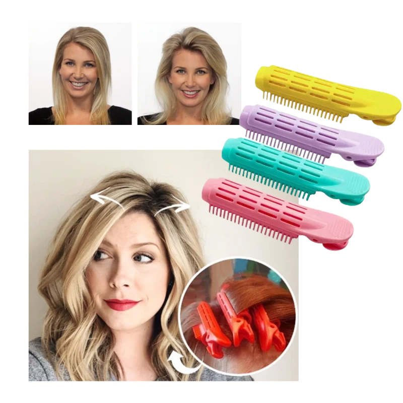 Packung mit 4 Haarspangen für sofortiges Volumen