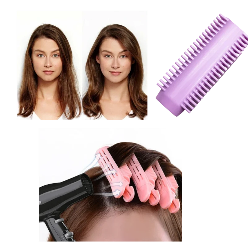 Packung mit 4 Haarspangen für sofortiges Volumen