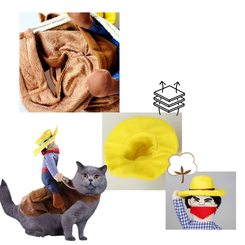 Cowboy-Hundekostüm